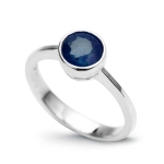 Srebrny Pierścionek z Szafirem