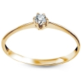 Złoty Pierścionek z Cyrkonią