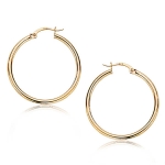 Złote Kolczyki Duże Koła 