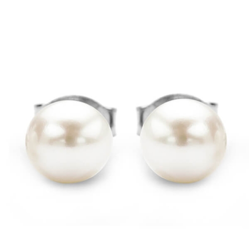 Srebrne Kolczyki z Perłami