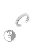 Nausznica z Cyrkoniami Srebrna