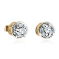 Złote Kolczyki z Diamentami