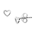 Kolczyki Srebrne Serduszka