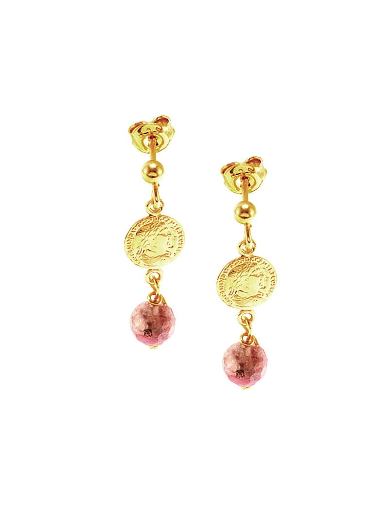 kolczyki z turmalinem