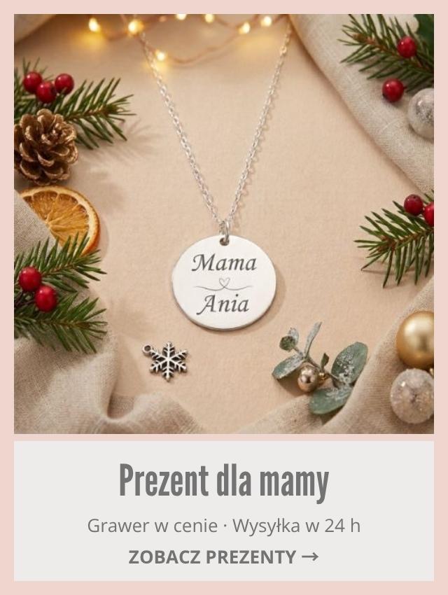 Prezent dla mamy na święta – naszyjnik z grawerem
