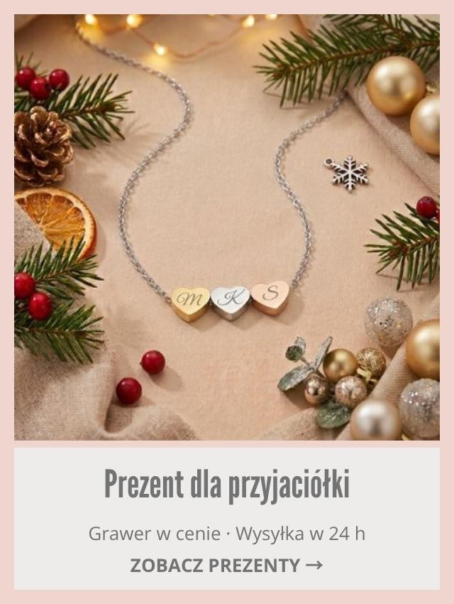 Prezent dla przyjaciółki na święta – naszyjnik z serduszkami z inicjałami