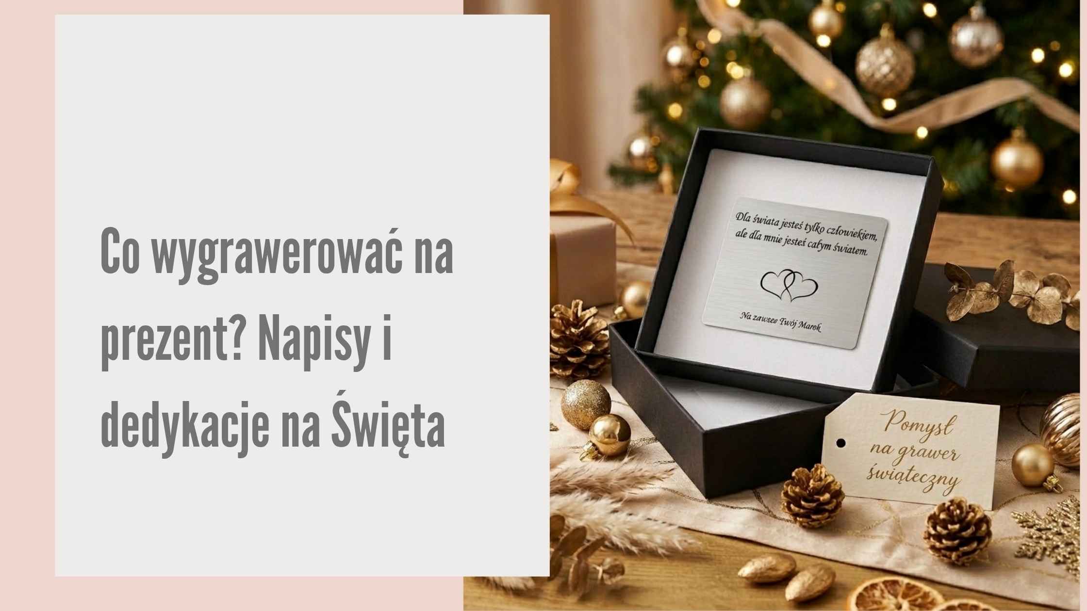 Co wygrawerować na prezent? Napisy i dedykacje na Święta